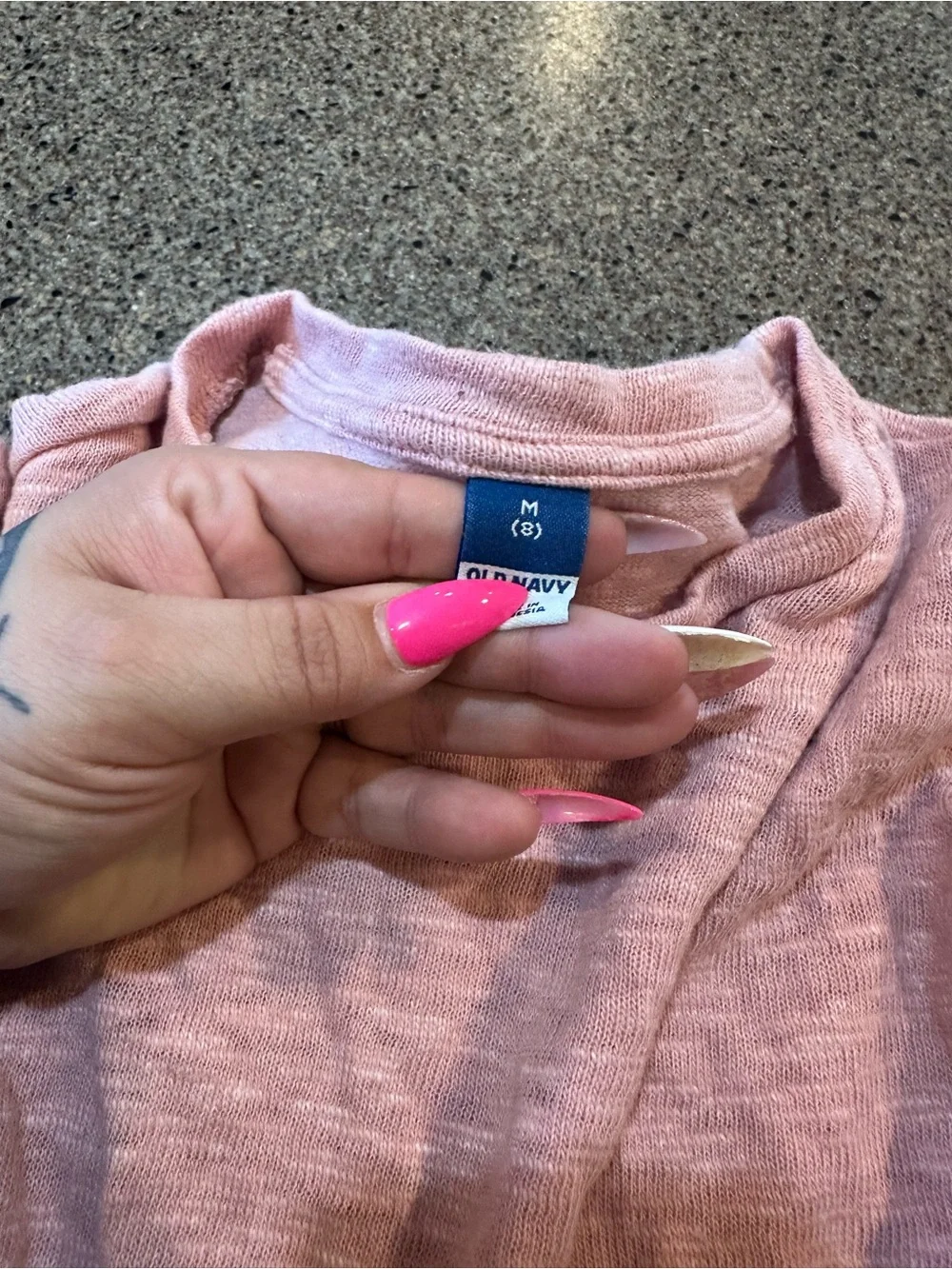 Crochet-Texture Pink Cropped  Top